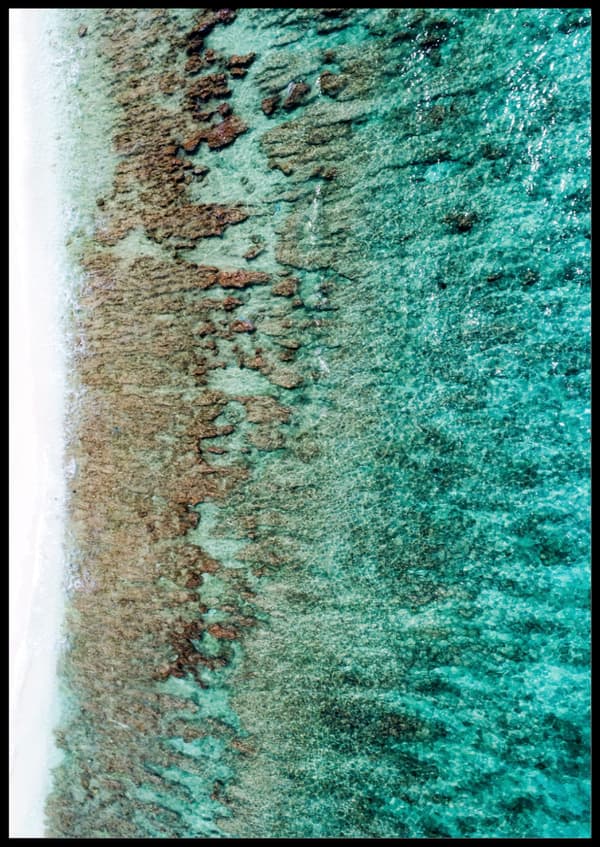 BEACH AREIAL POSTER