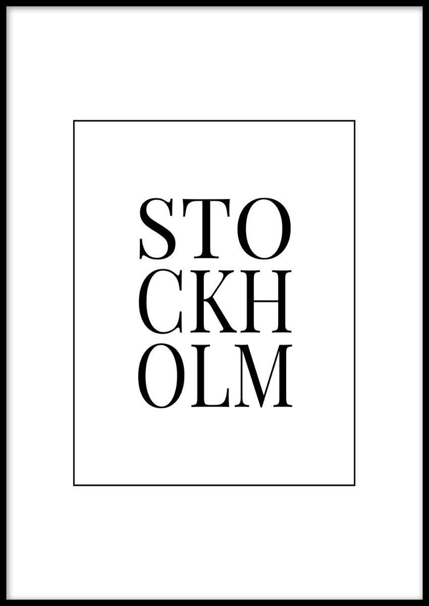 STOCKHOLM POSTER 21x30cm