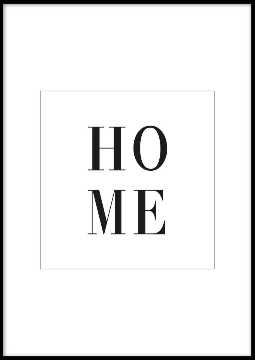 HOME POSTER 30x40cm