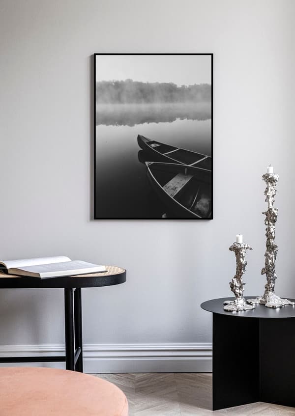 BOATS IN LAKE POSTER