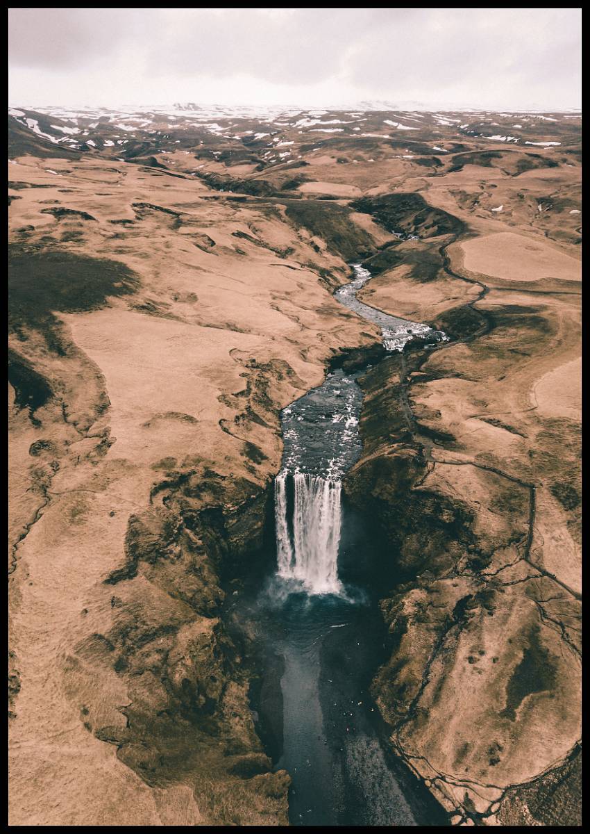 ICELAND RIVER POSTER 30x40cm