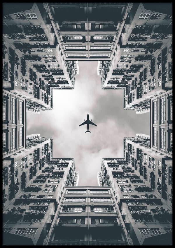 HONG KONG SKYLINE POSTER 50x70cm