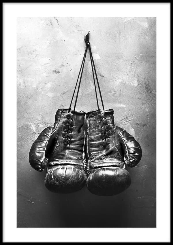 BOXING GLOVES POSTER 21x30cm