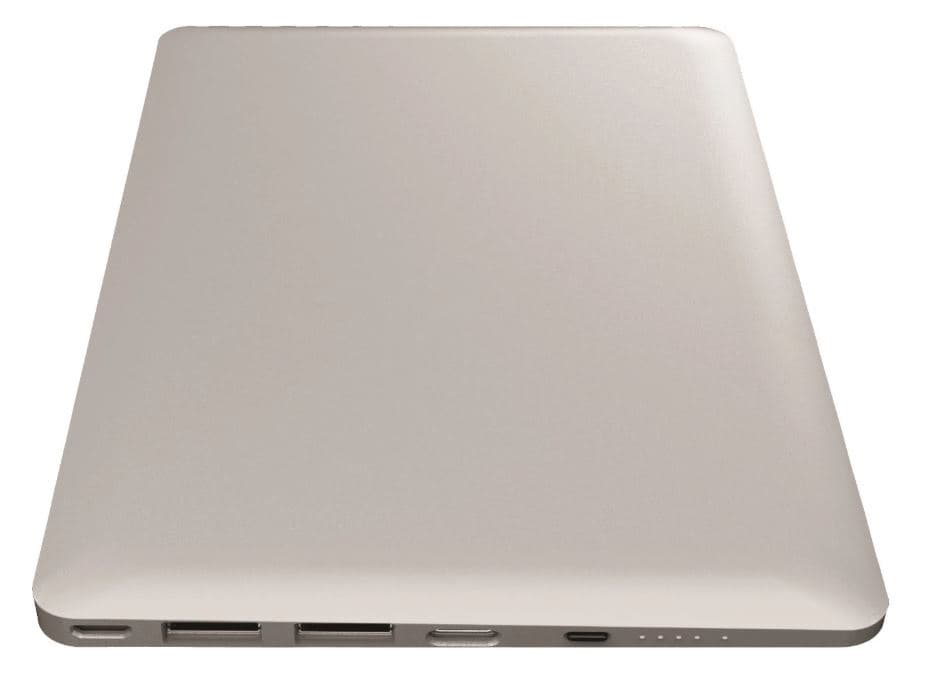 Kraftfull powerbank 20 000mAh med snabbladdning, Silver