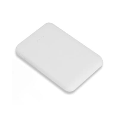 Ultra lille powerbank. 5.000mAh. Hvid.