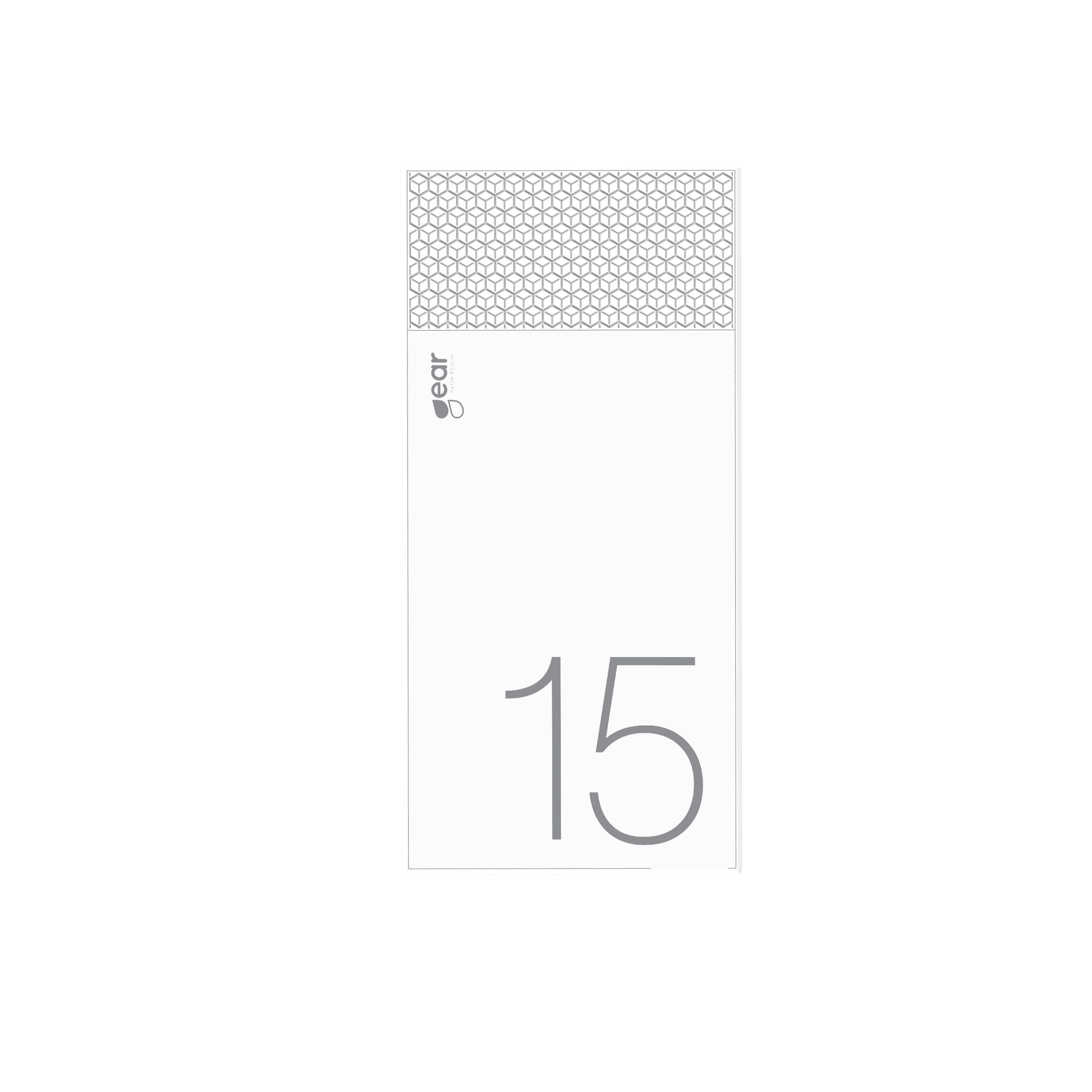 GEAR Powerbank 15000mAh LiPolymer 2.1A Lightning 4xUSB Hvid