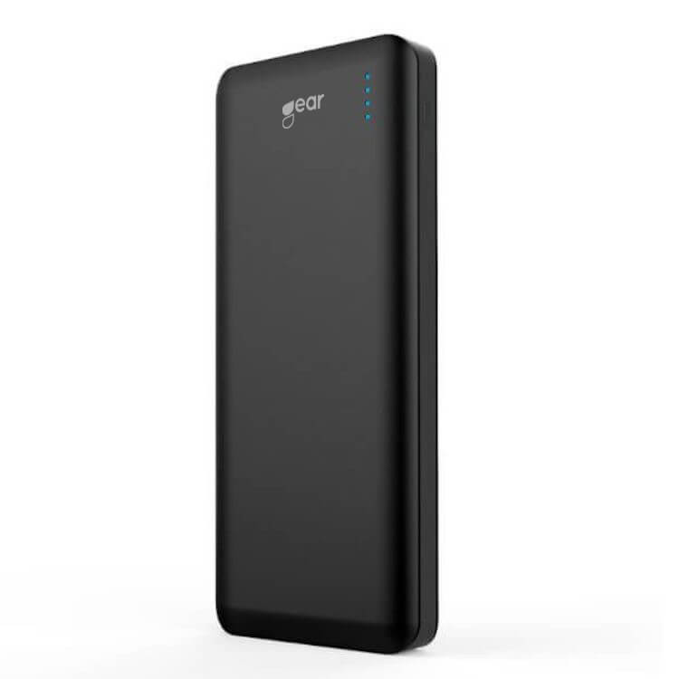 Bild av Gear Powerbank 20000mAh LiPolymer Pd 45W 20V 1xUSB-C 3A (Mac/Pc) 2xUSB-A 3,4A QC3.0