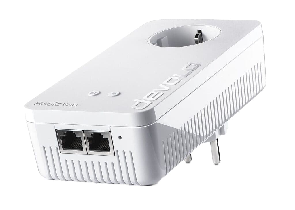 Devolo Magic 1 PowerLine, 1 Gbps, WiFi, 2x LAN, Plug-and-play, white