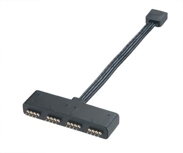 Diverse, Akasa RGB LED Splitter Cable 1 to 4 Devices