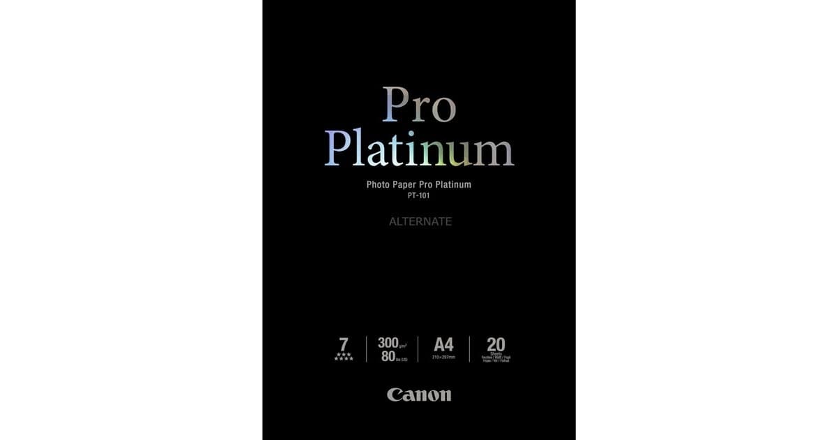 Canon Photo Paper Pro Platinum PT-101, A4