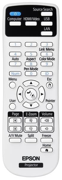 Epson EB-680 - LCD, 3500 AL, 28dB (eco), 0.32:1, 5,7kg, Incl. Mount