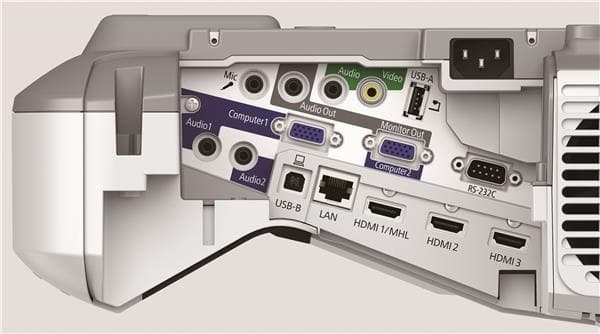 Epson EB-680 - LCD, 3500 AL, 28dB (eco), 0.32:1, 5,7kg, Incl. Mount