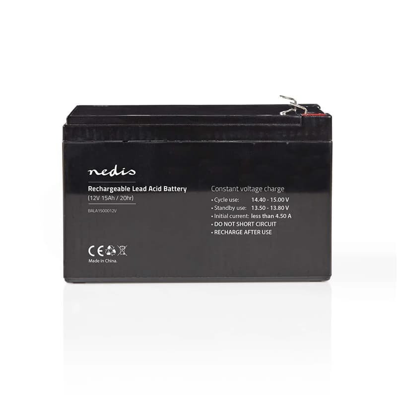Uppladdningsbart Blybatteri 12 V 15000 mAh 151 mm x 98 mm x 95 mm