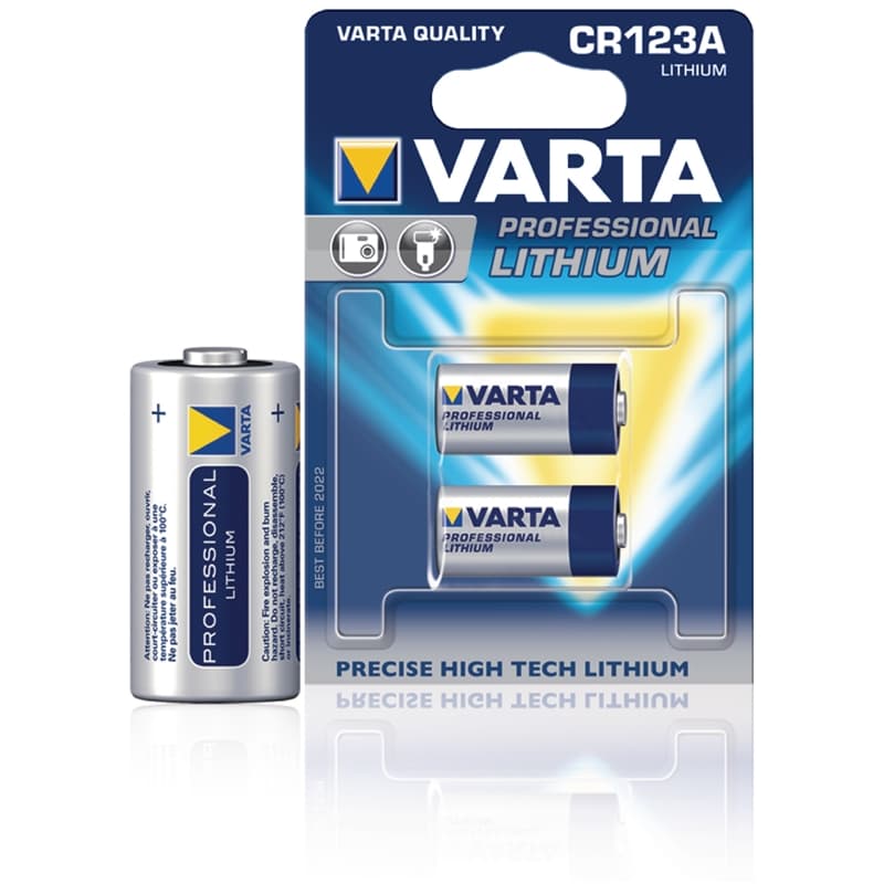 Lithium Batteri Cr123A 3 V 2-Bobler