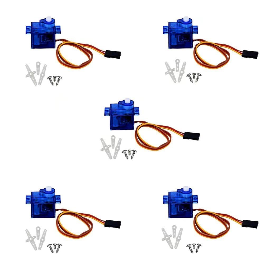 5 kpl SG90 Servo 9G Micro Servo -moottori RC-robottien helikopterilentokoneiden veneiden ohjaukseen