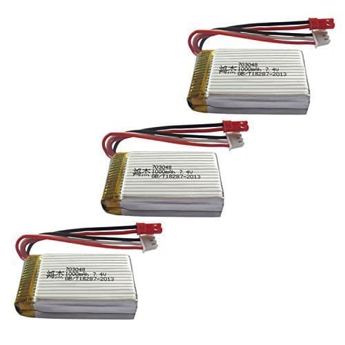 3 kpl 7.4V 700MAH akku Lisää USB-latauskaapeli X600 C4005 / 4008/4010 Helikopteri ja Quadcopter