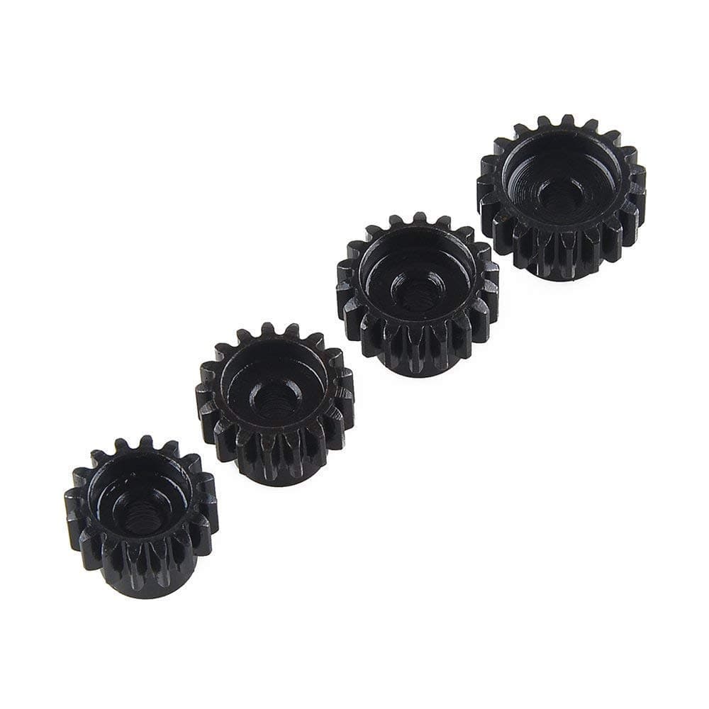 4 stykker tandhjul 18T 19T 20T 21T 48DP 3 175 mm skaft gearmodul Pinion til børsteløs motor 1:10 1/10 RC Monster / Buggy / Truck