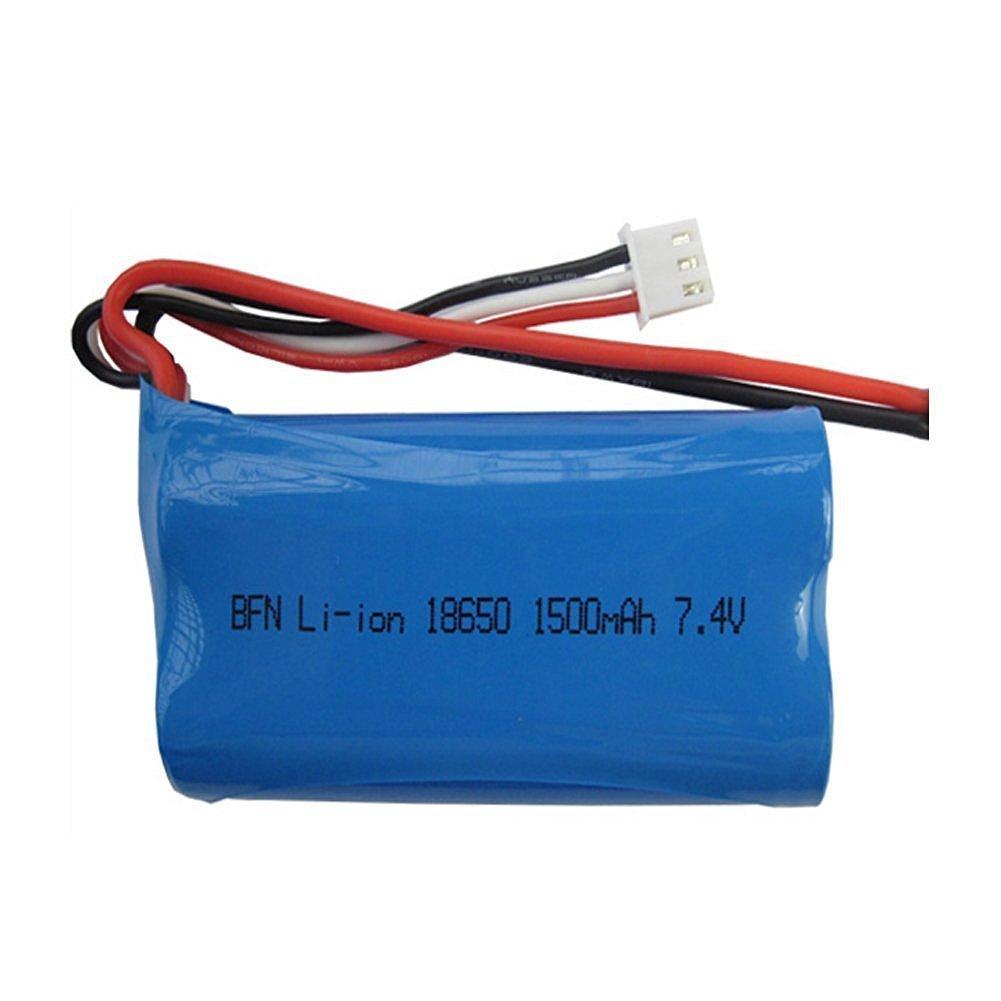 7.4V 1500mAh batteri med T-kontakt för FEIYUE FY-03 Wltoys 12428 RC bil