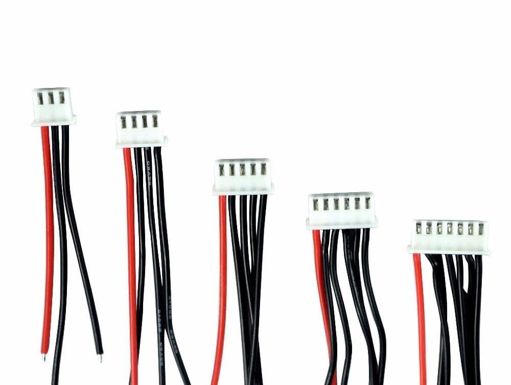 22 AWG 2 S 3 S 4 S 5 S 6 S Balanseringskabel JST XH-kontaktadapterkontakter (2 stycken)