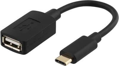 Deltaco USB-adapter - USB 2.0 Type C to Type A