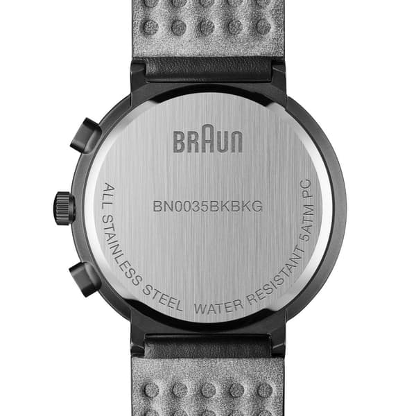 Braun Classic Chronograph Watch with Leather Strap