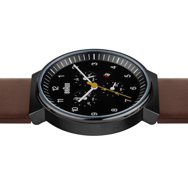 Braun Classic Chronograph Watch with Leather Strap