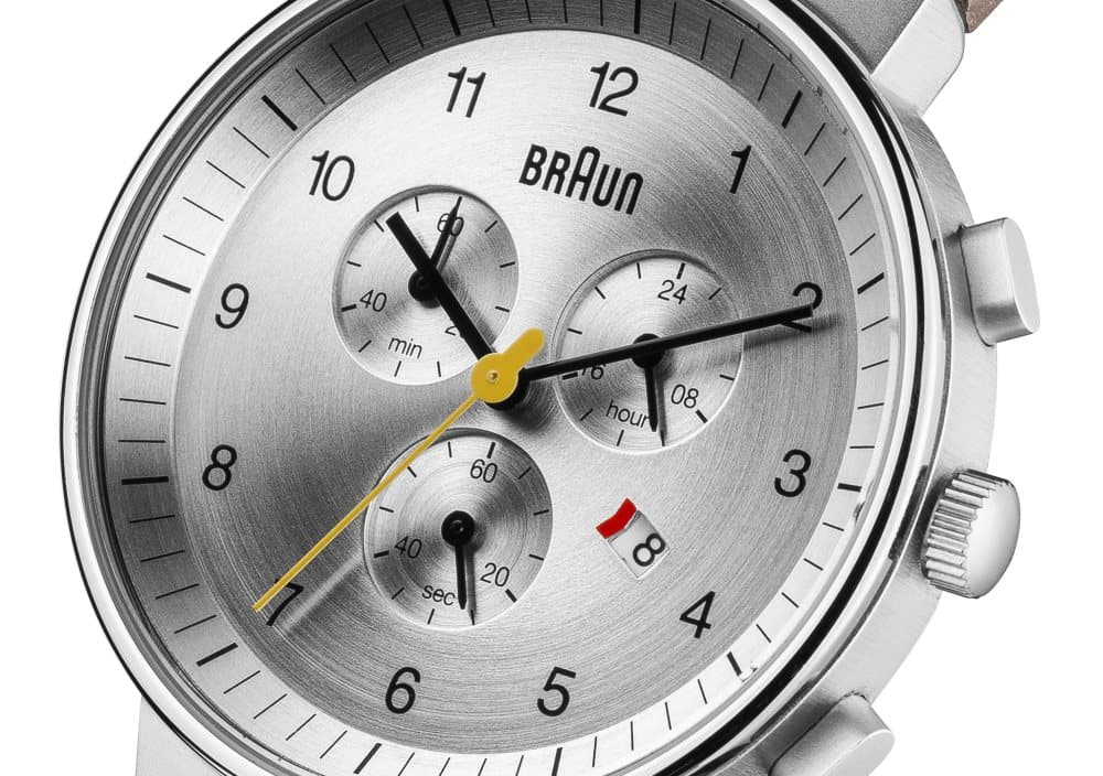 Braun Classic Chronograph Watch with Leather Strap