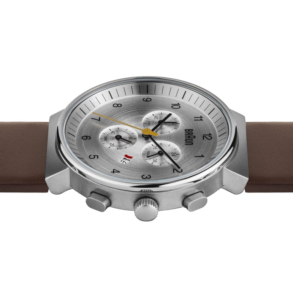 Braun Classic Chronograph Watch with Leather Strap