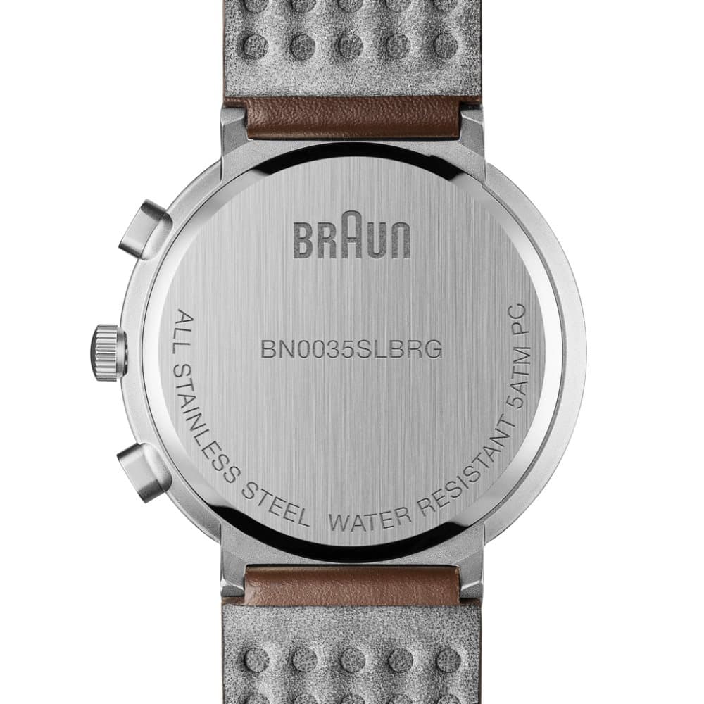 Braun Classic Chronograph Watch with Leather Strap