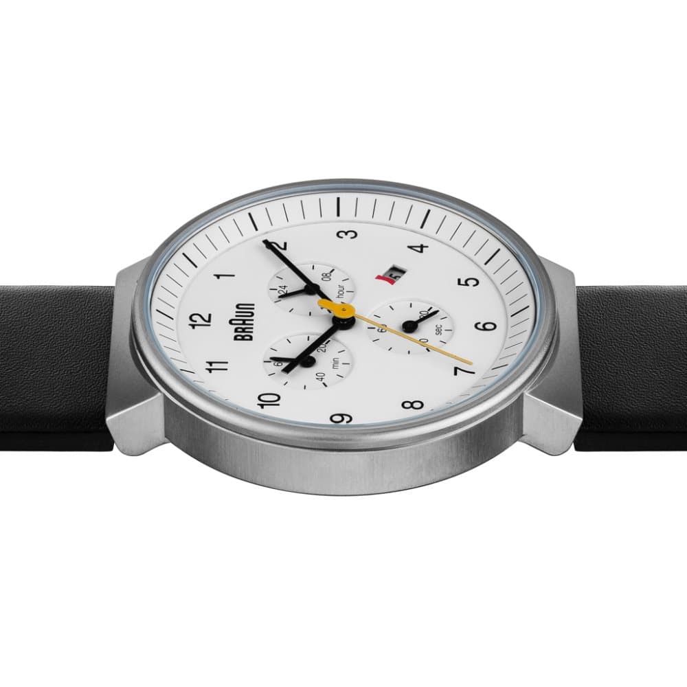 Braun Classic Chronograph Watch with Leather Strap