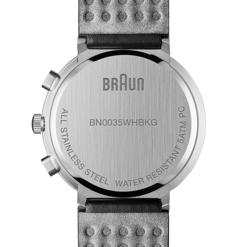 Braun Classic Chronograph Watch with Leather Strap