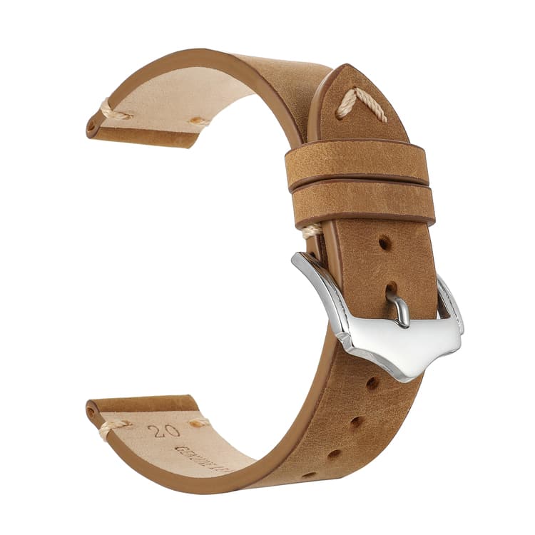 Klockarmband av läder i vintage stil