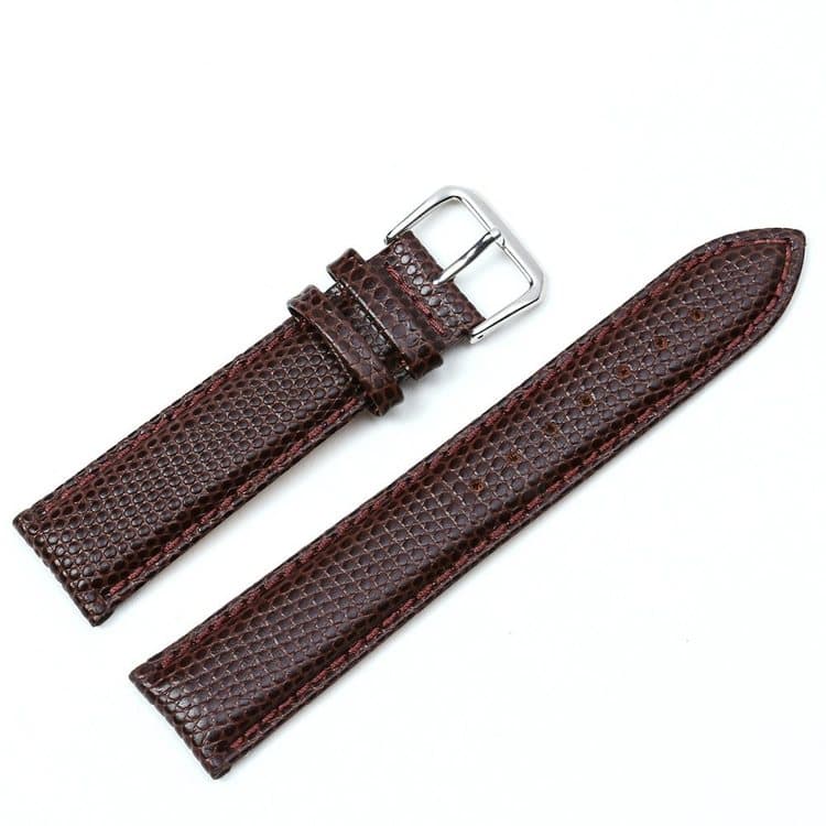 Ödlemönstrat klockarmband av läder