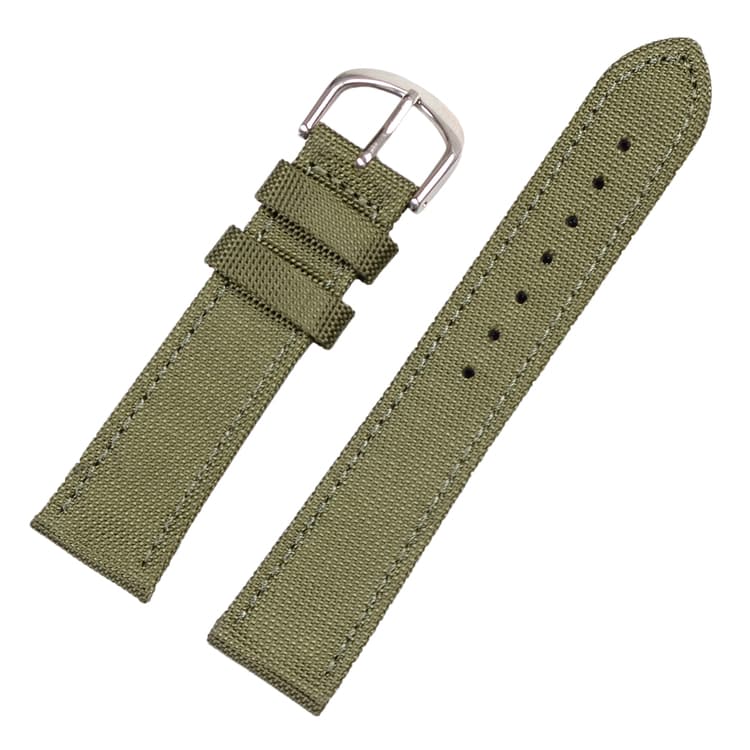 Klockarmband av sailcloth och läder