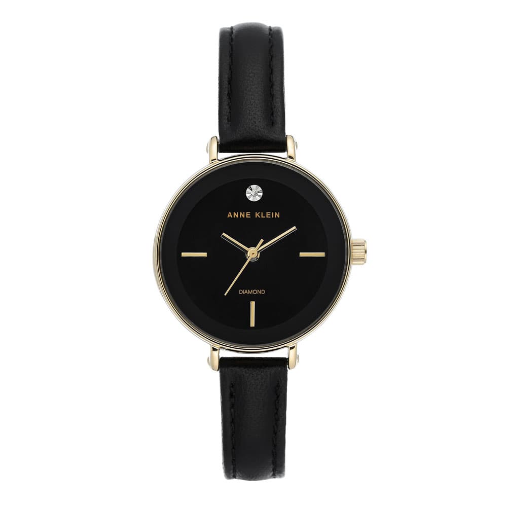 Anne Klein Kvinders Ur AK/3508BKBK + gratis gave