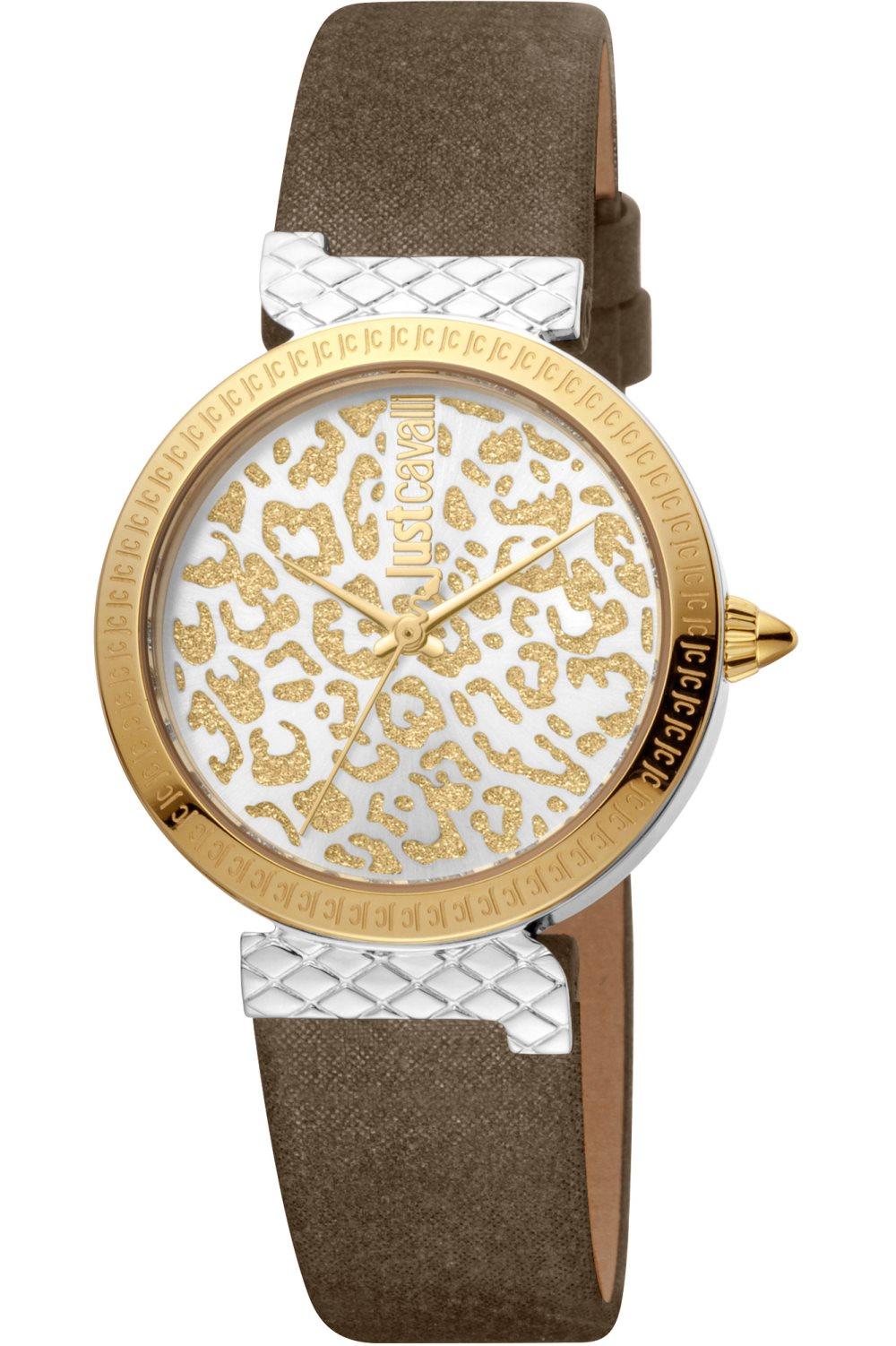 Just Cavalli Animalier Watch JC1L092L0035 - Leather - Fabric Ladies Quartz Analogue