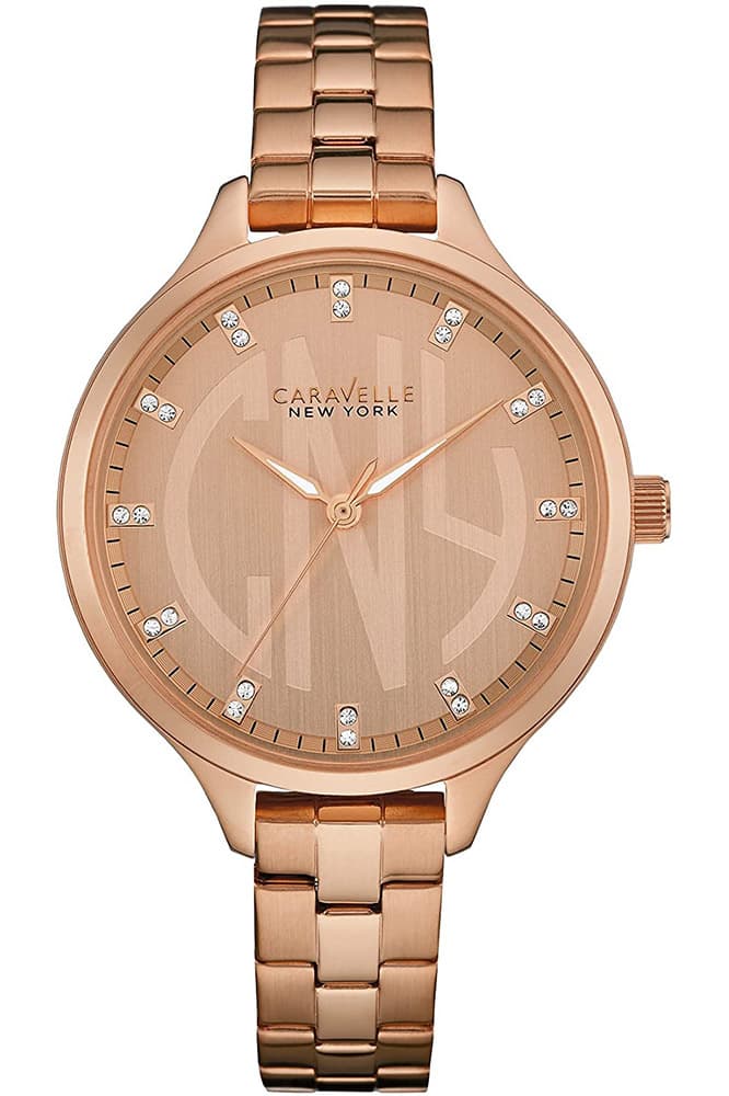 Caravelle Watch 44L207 - Plated Stainless Steel Ladies Quartz Analogue