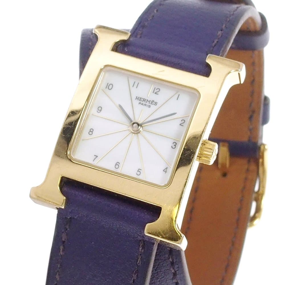 Hermes H Watch de Bourtour Gold