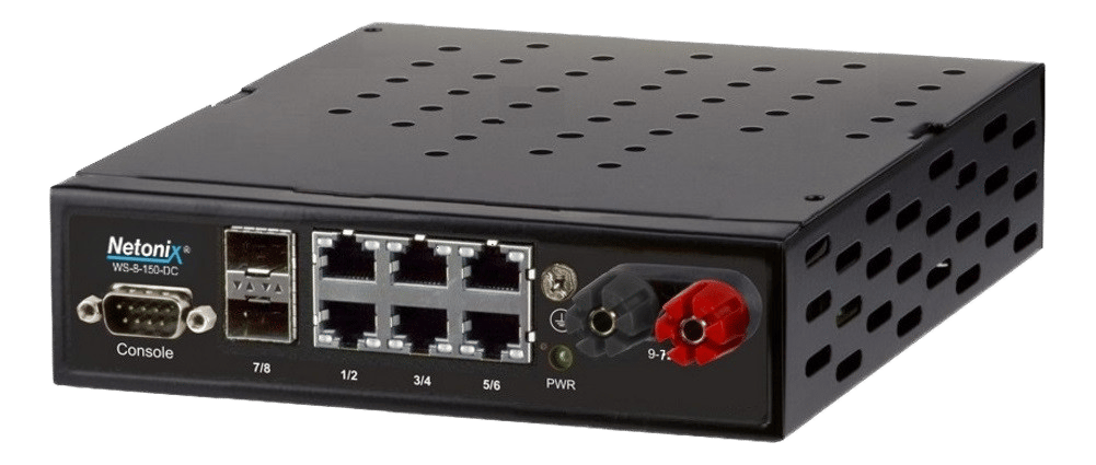 NETONIX Switch 8xGE PoE Ports 24/48VH Desk/Wall