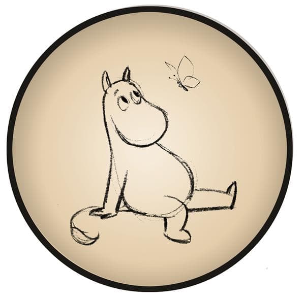 Barbo Toys - Moomin Bamboo Melamine Plate 21cm