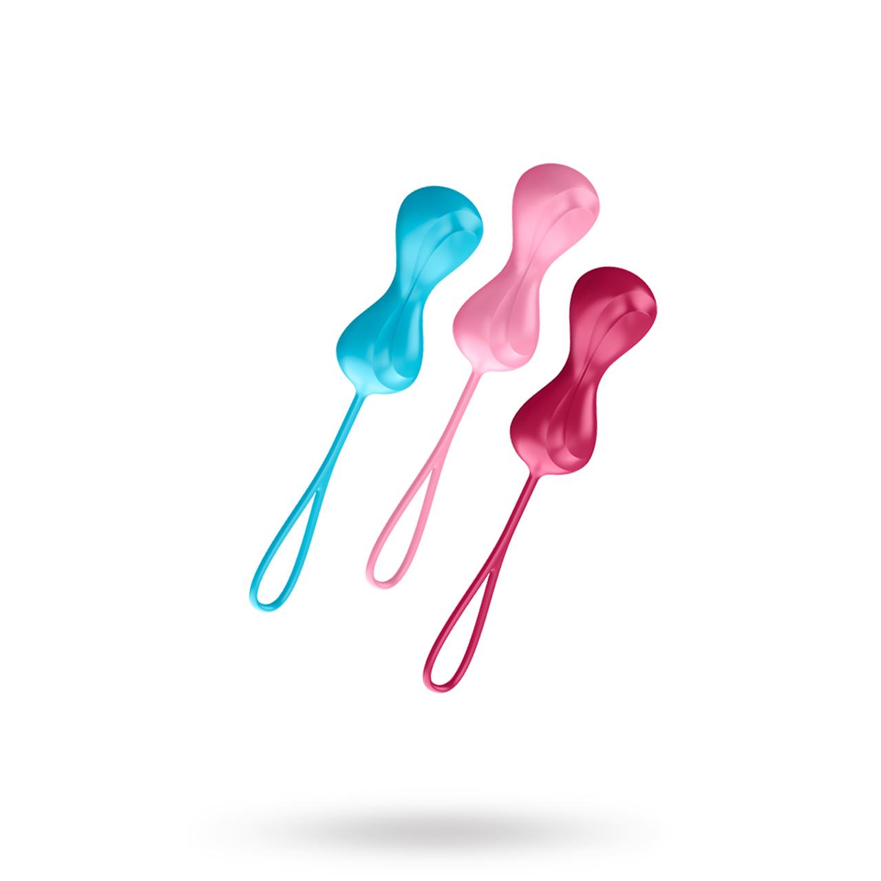 SATISFYER Vibrerende Knibekugler C02 Double - Sæt af 3