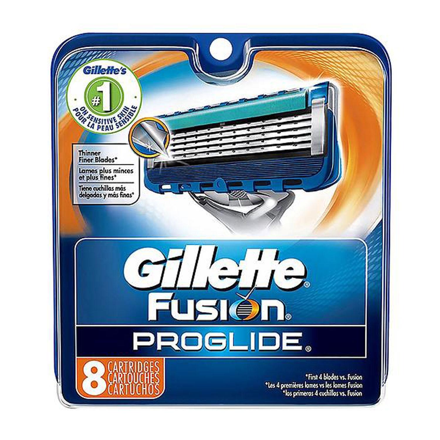 Gillette Partaterät Fusion Proglide 8 kpl