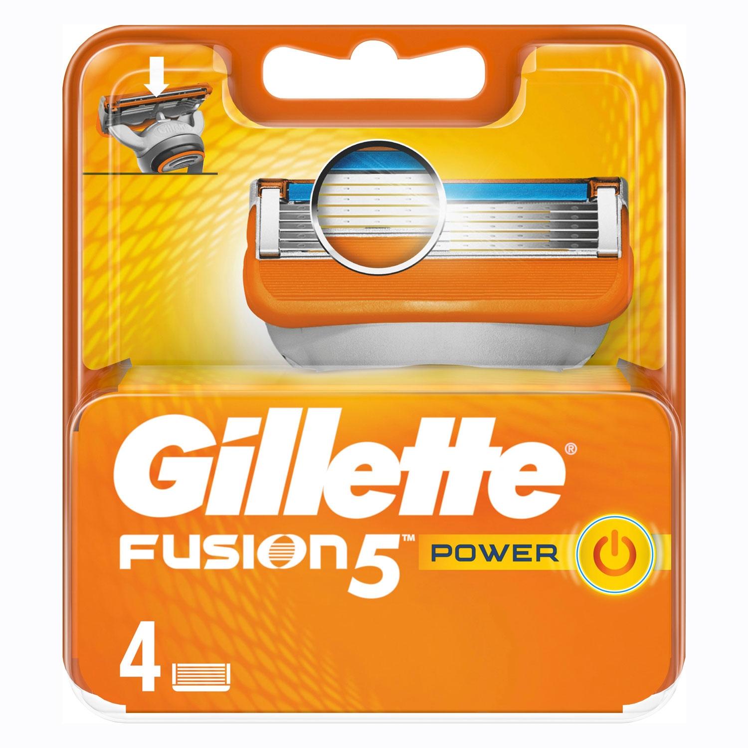 Gillette Partaterät Fusion Power 4 kpl