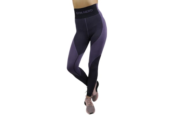 Strumpbyxor, Dam, GymHero Leggins  HEATHER Violett XS