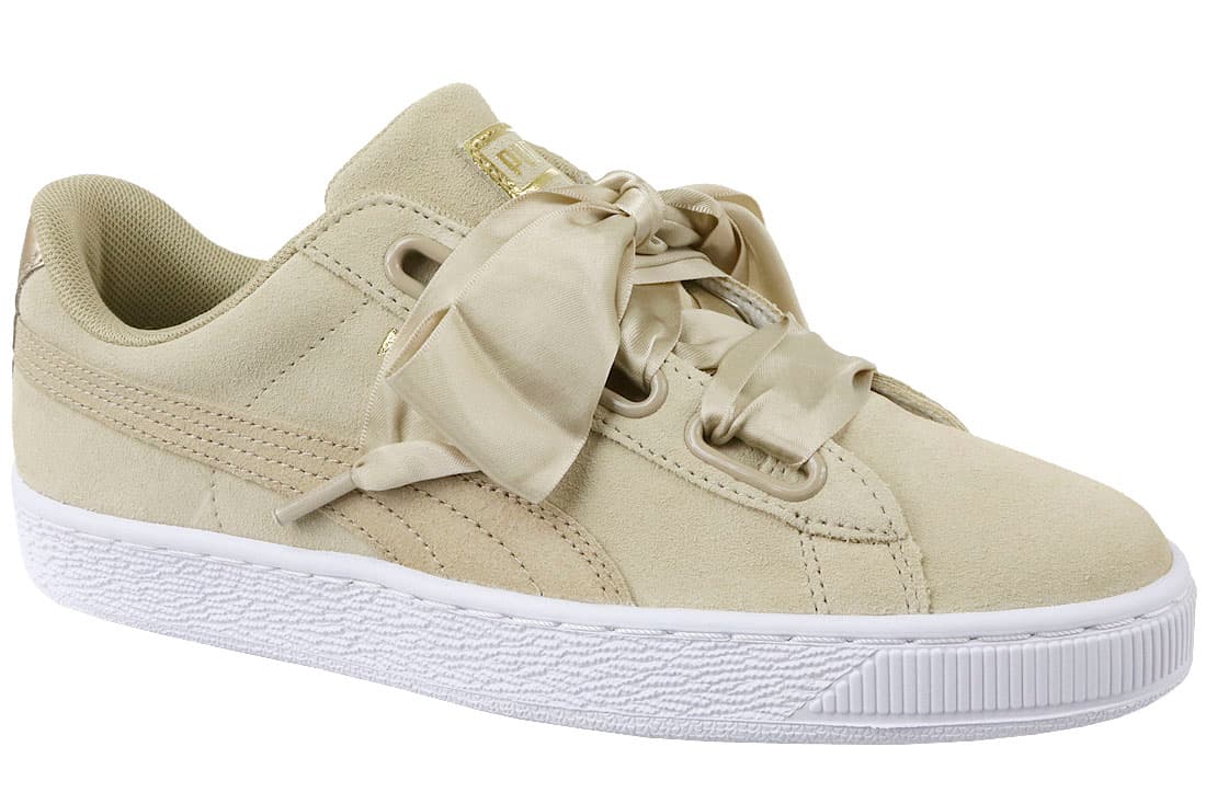 Sneakers, Kvinde, Puma Basket Heart Metallic Safari 364083-01