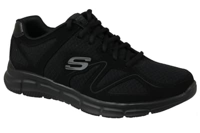Sportssko, Sneakers, Herrer, Skechers Satisfaction 58350-BBK
