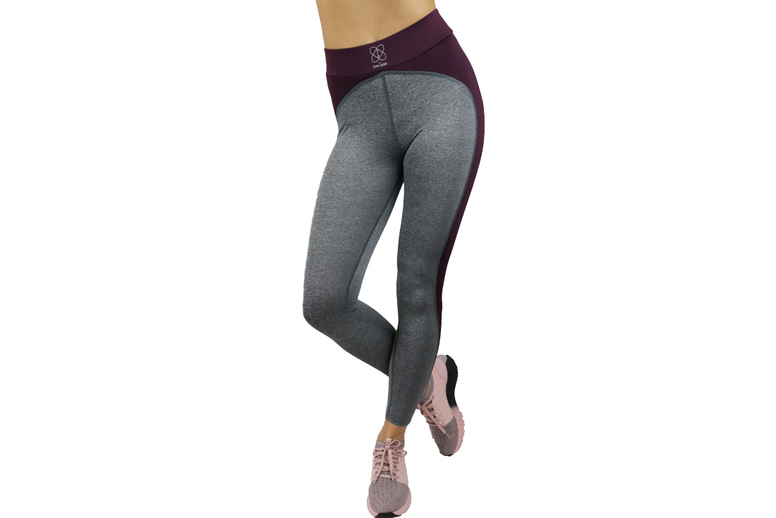 Strumpbyxor, Dam, GymHero Leggins  GREY-HEART Grå L