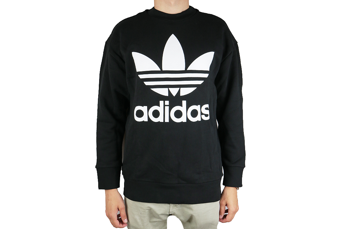 Blus, Herr, Adidas Originals Trefoil Over Crew CW1236 Svart S