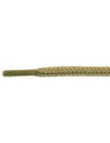 Skosnöre - Rund, grov Ø3,5-4mm Beige