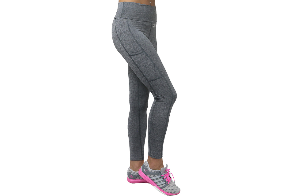 Strumpbyxor, Dam, GymHero Leggins  PUSHUP-GREY